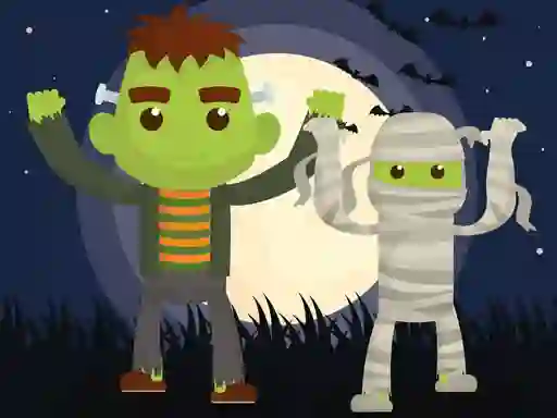 Igra Vampires and Frankenstein Coloring spletu