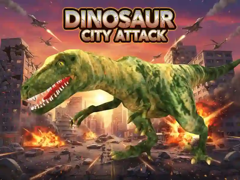 Igra Dinosaur City Attack spletu