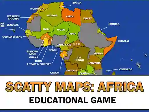 Igra Scatty Maps Africa spletu