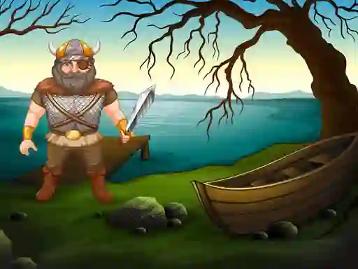 Igra Viking Warrior Battle: Puzzle spletu