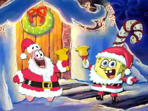 Igra SpongeBob Christmas Jigsaw Puzzle spletu
