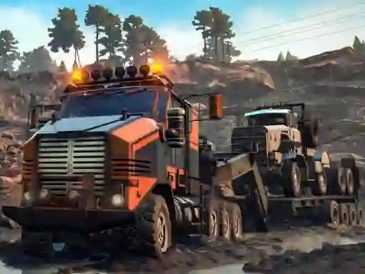 Igra Trucks in Mud Jigsaw spletu