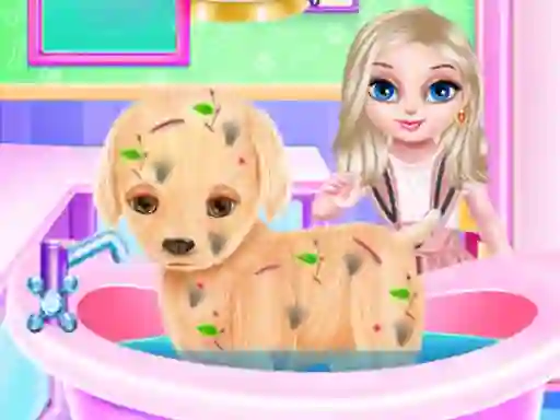 Igra Baby Elsa Puppy Surgery spletu