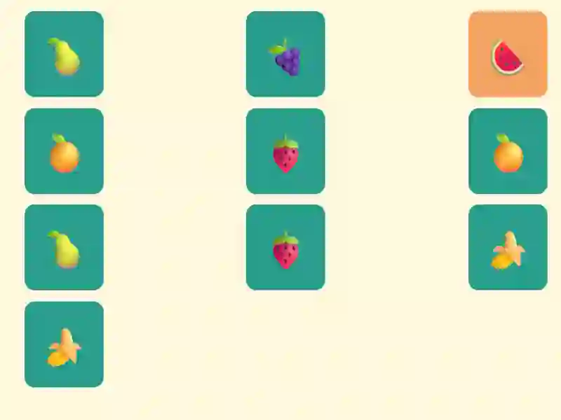 Igra Simple Fruit Memory spletu