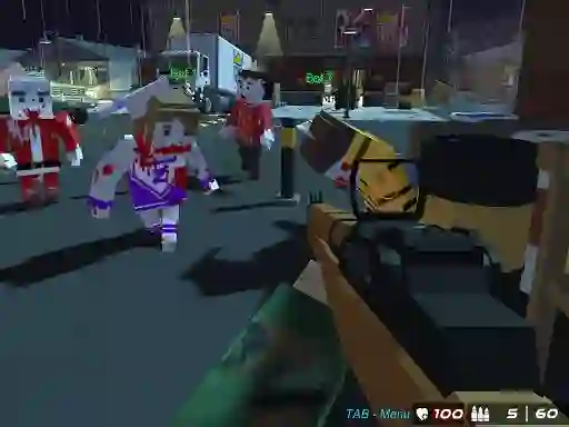 Igra GunGame 24 Pixel spletu