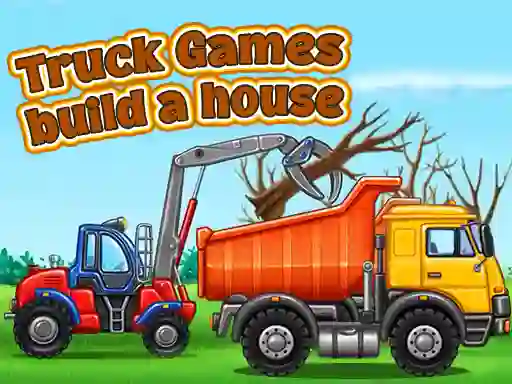 Igra Truck games build a house spletu