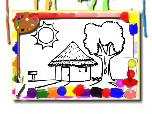 Igra Back To School: House Coloring Book spletu