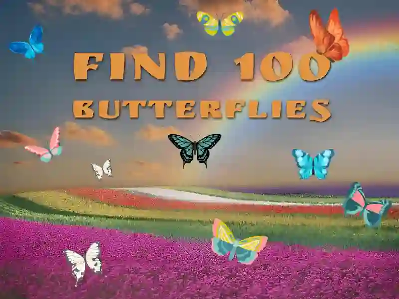Igra Find 100 butterflies spletu