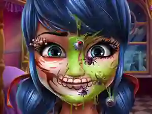 Igra Dotted Girl Halloween Makeup spletu