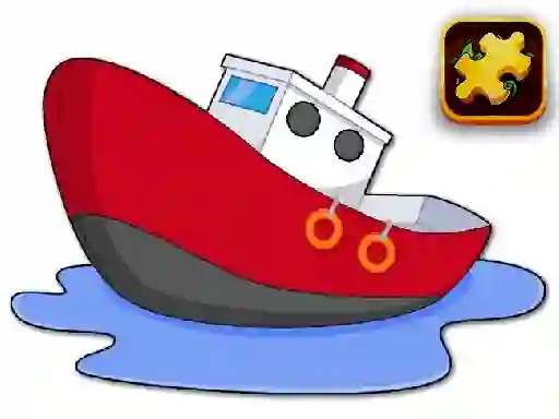 Igra Cartoon Ship Puzzle spletu