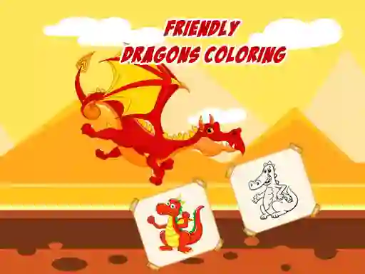 Igra Friendly Dragons Coloring spletu