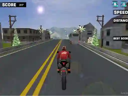 Igra Highway Rider Motorcycle Racer spletu