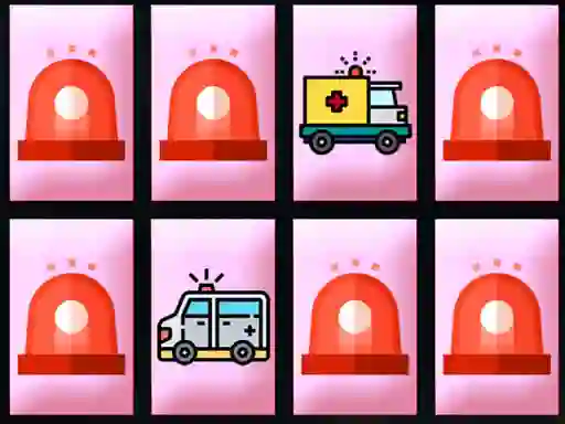 Igra Ambulance Trucks Memory spletu