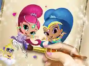 Igra Shimmer And Shine Coloring Book spletu