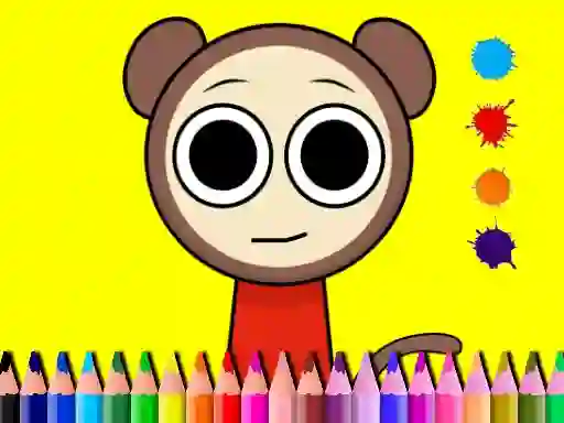 Igra Sprunki Valentine Coloring book spletu