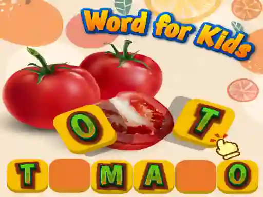 Igra Fruits and Vegetables Word for Kids spletu