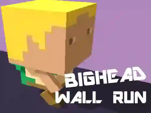 Igra Big Head Wall Run spletu