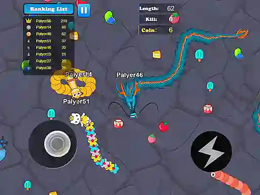 Igra Greedy Snake Multiplayer Duel spletu
