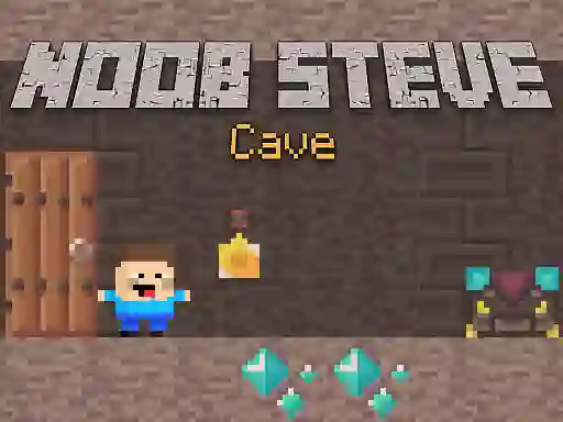 Igra Noob Steve Cave spletu