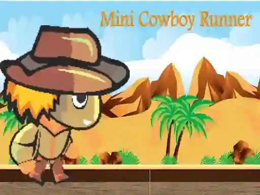 Igra Mini cowboy runner spletu