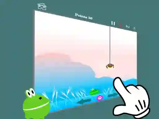 Igra Hunt feed the frog 2 spletu