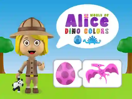 Igra World of Alice Dino Colors spletu