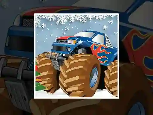Igra Winter Monster Truck Puzzles spletu