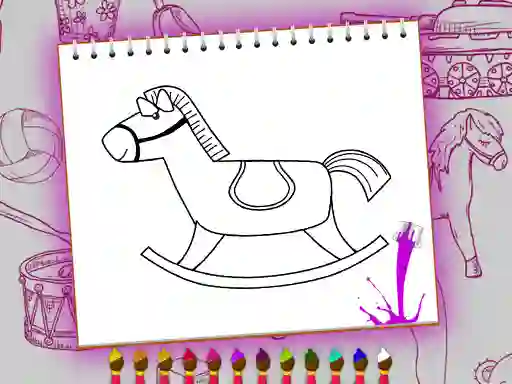 Igra Coloring Book: Toy Shop spletu