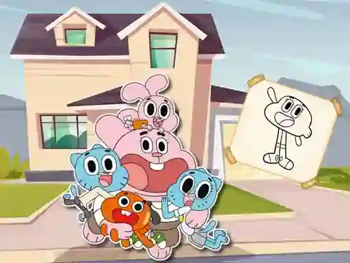 Igra World Of Gumball Coloring Game spletu
