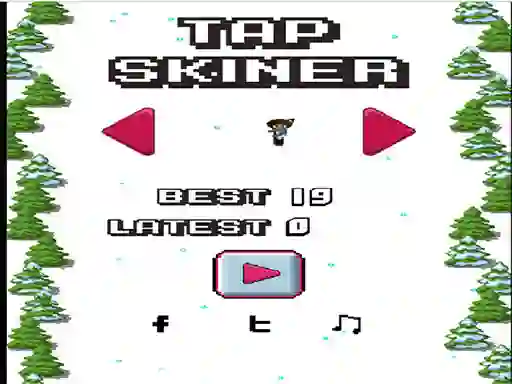Igra Tap Skier spletu