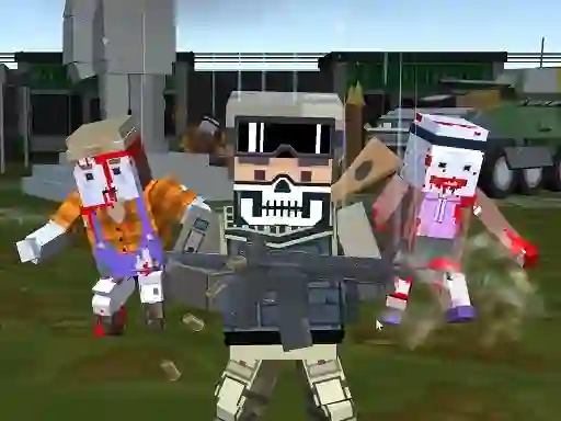 Igra Combat Pixel Arena 3D Zombie Survival spletu