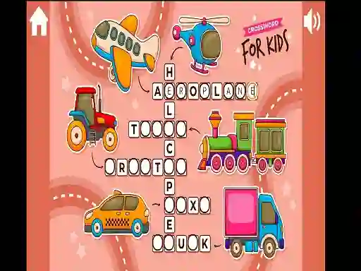 Igra Crossword for Kids spletu