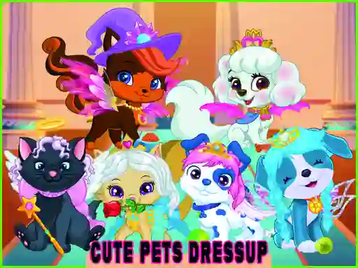 Igra Cute Pets Summer Dress Up spletu