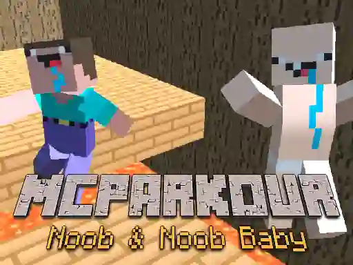 Igra MCParkour Noob & Noob Baby spletu