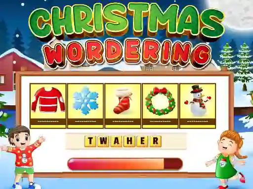 Igra Xmas wordering spletu