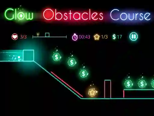 Igra Glow obstacle course spletu