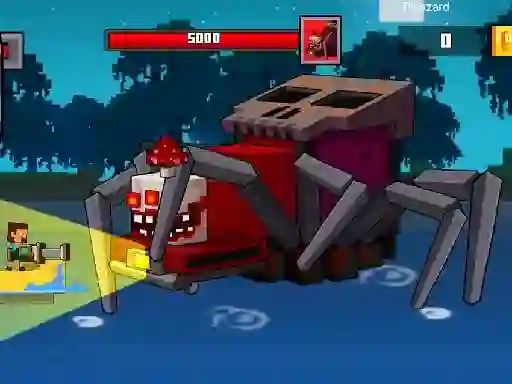 Igra Pirate Block Craft Monster Shooter spletu