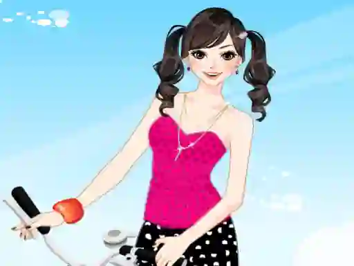 Igra Bicycle Girl Dressup spletu