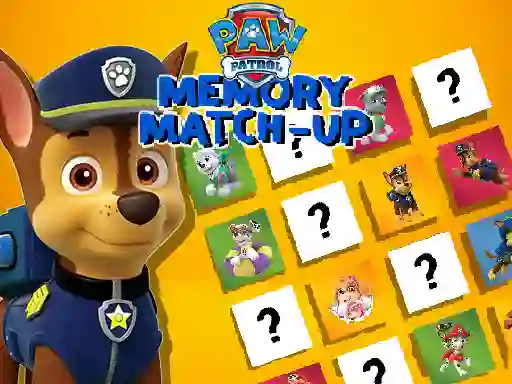 Igra Paw Patrol Memory Match Up spletu