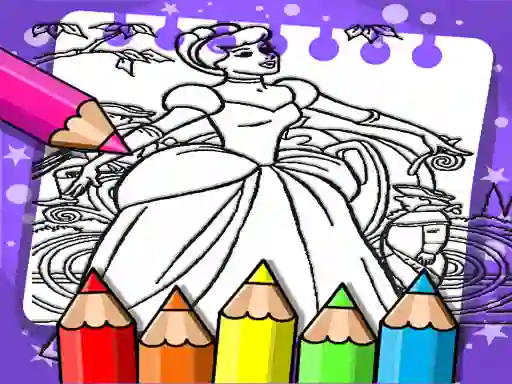 Igra Cinderella Color Book spletu
