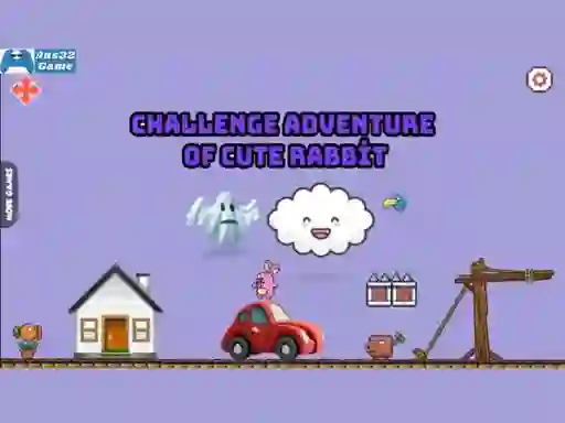 Igra Challenge adventure of cute rabbit spletu
