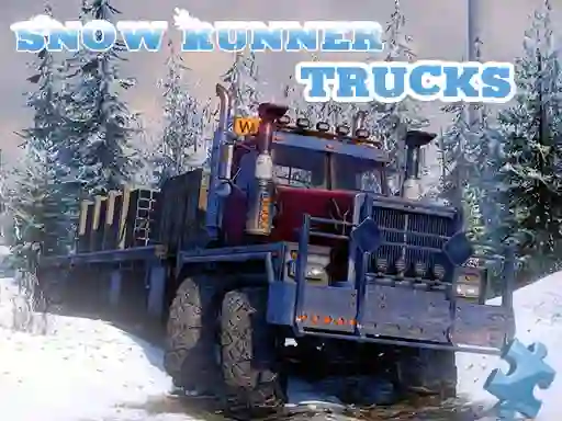 Igra Snow Runner Trucks Jigsaw spletu