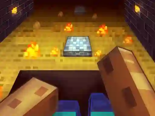 Igra Parkour in the cave 3D spletu