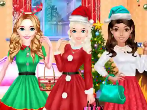 Igra Fashion Girls Christmas Party spletu