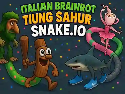 Igra Italian Brainrot Tung Sahur Snake.io spletu