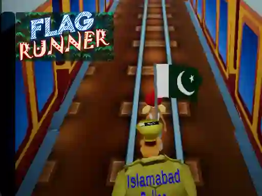 Igra Flag Runner spletu