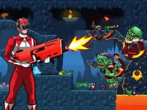 Igra Power Rangers shoot Zombie spletu