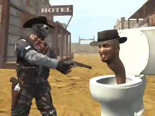Igra Cowboy vs Skibidi Toilets spletu