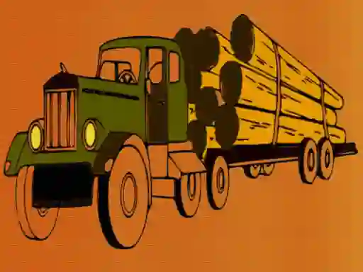 Igra Logging Trucks Coloring spletu