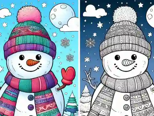 Igra Coloring book Winter spletu
